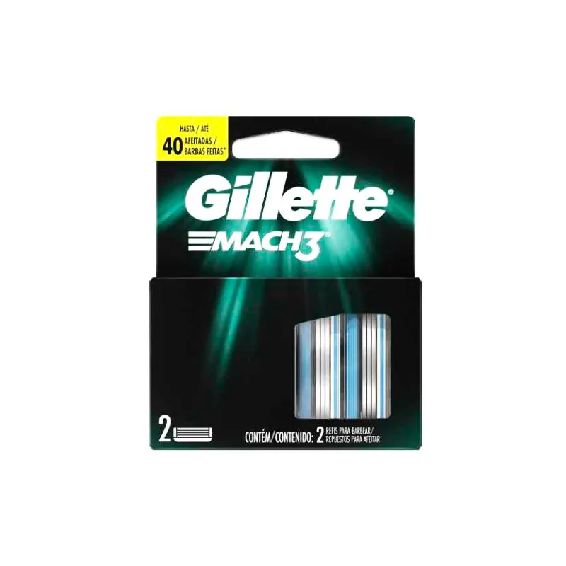Cartuchos de Repuesto Gillette Mach3 - Cont. 2 unidades