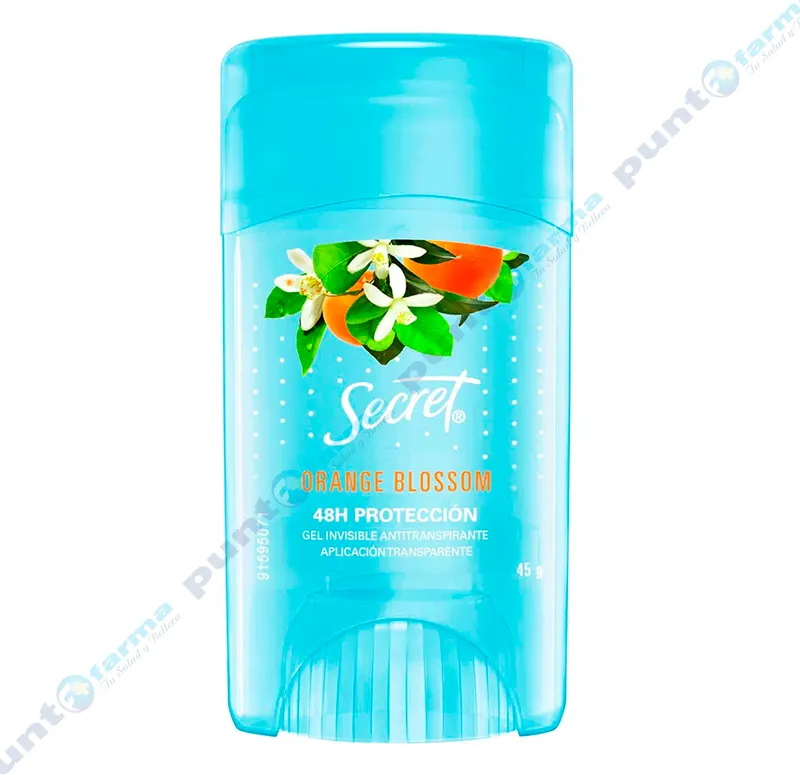 Secret Gel Invisible Antitranspirante Orange Blossom - 45 g