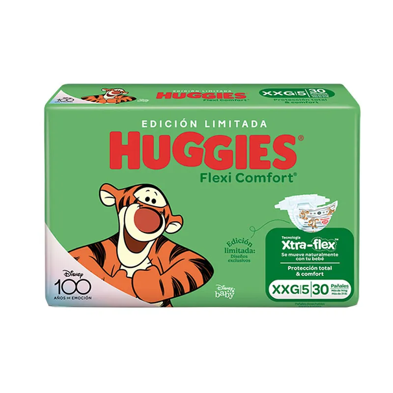 Huggies Flexi Confort XXG - Contiene 30 unidades