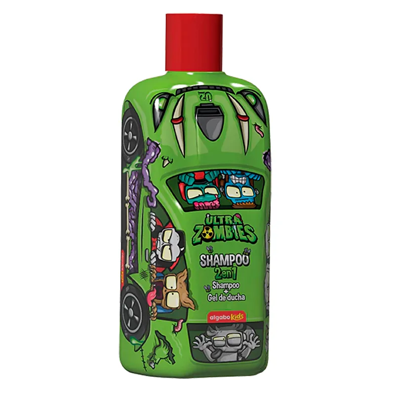 Shampoo + Gel De Ducha Ultra Zombies 2 en 1 Algabo Kids - 450mL