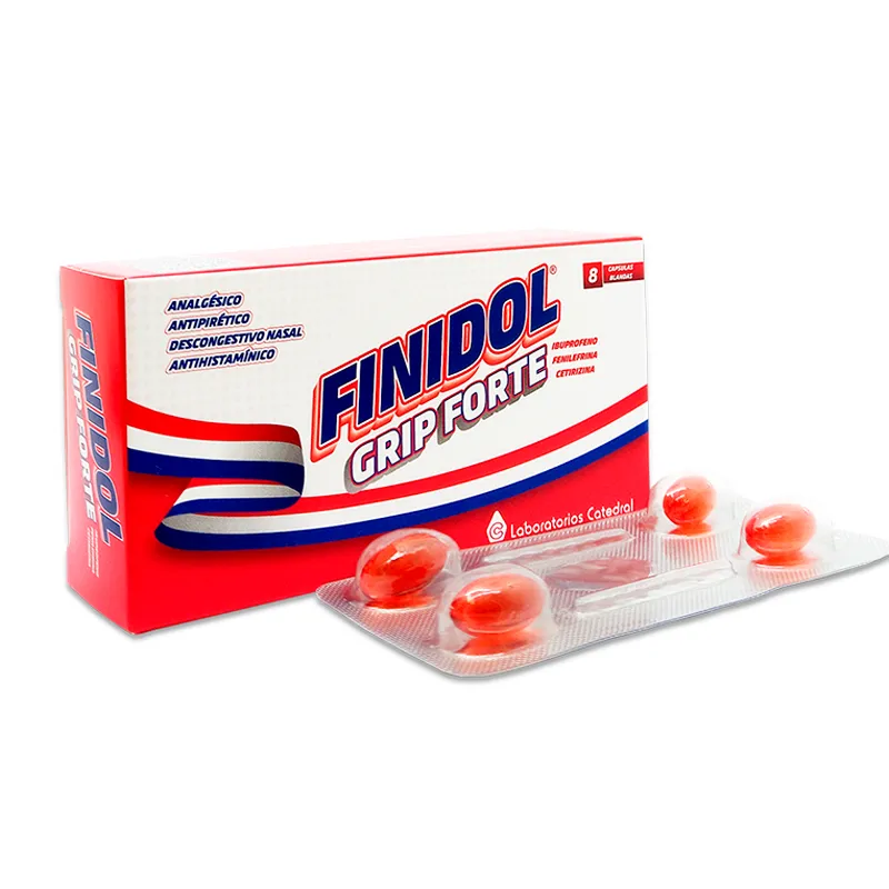 Finidol Grip Forte - Caja de 8 cápsulas