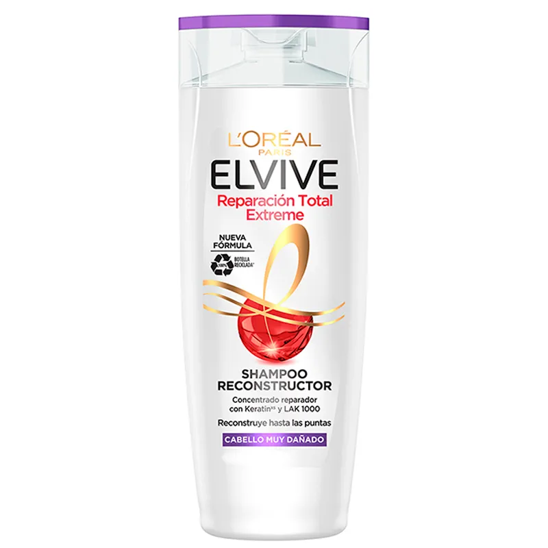 Shampoo Reparación Total Extreme Elvive - 370mL