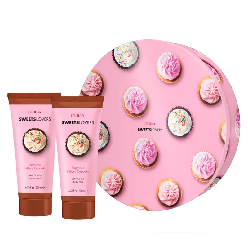 Kit Sweets Lovers Pupa Gel de Ducha Buttery Cupcake 200mL + Leche Corporal Buttery Cupcake 200mL