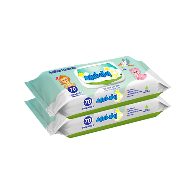 Pack Toallitas Húmedas Agubaby - Cont. 70 unidades Lleve 2 Pague 1