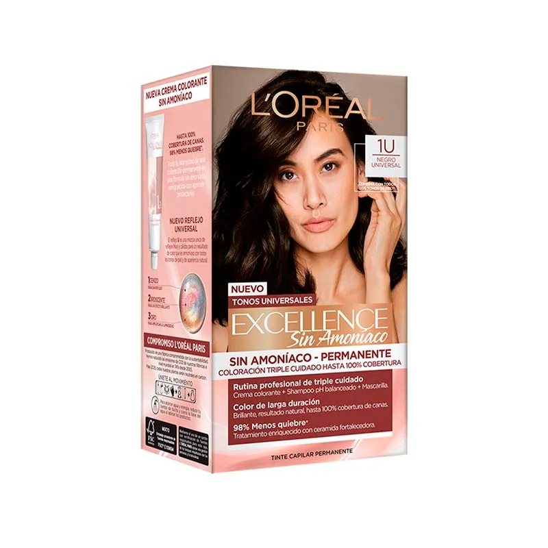 Coloración Excellence Creme Nro 1 Negro Universal L´oréal Paris
