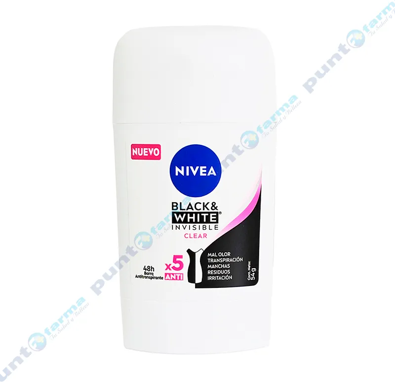 Antitranspirante Nivea B&W Clear Fem - 50 ml