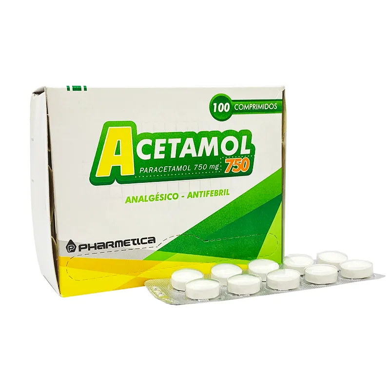 Acetamol 750 Paracetamol - Caja por 100 comp.