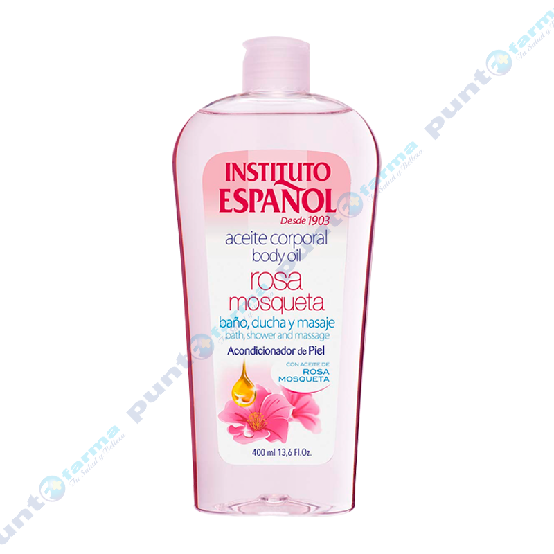 Aceite Corporal Rosa Moqueta Instituto Español - 400 mL