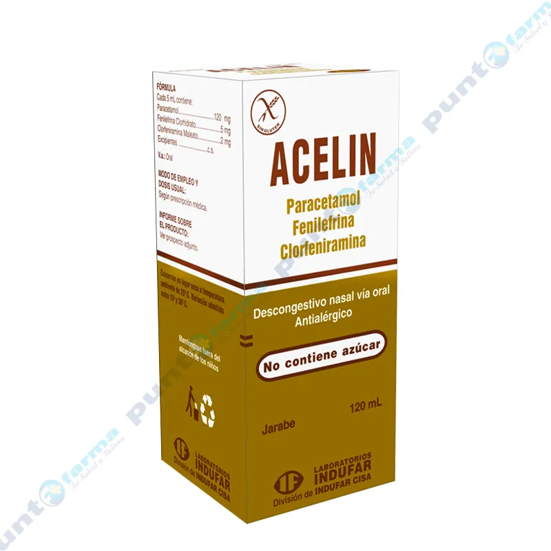 Acelin Antialergico Paracetamol - 120 mL
