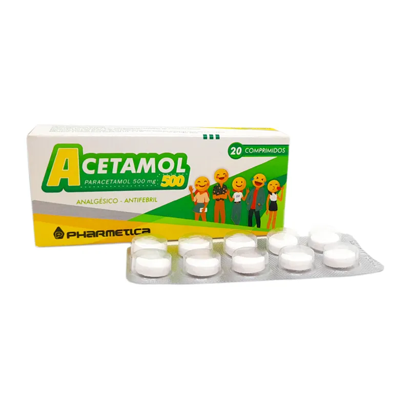 Acetamol 500 mg Paracetamol 500 mg - Cont. 20 comprimidos