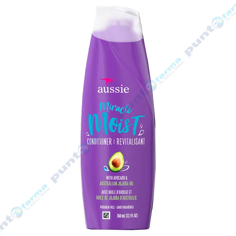 Acondicionador Aussie Miracle Moist -360 mL.