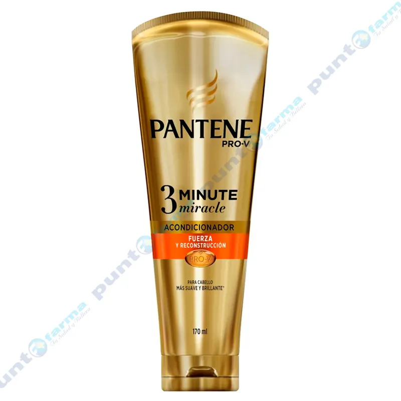 Acondicionador Diario PANTENE PRO-V 3 Minute Miracle Fuerza y Reconstrucción - 170 ml
