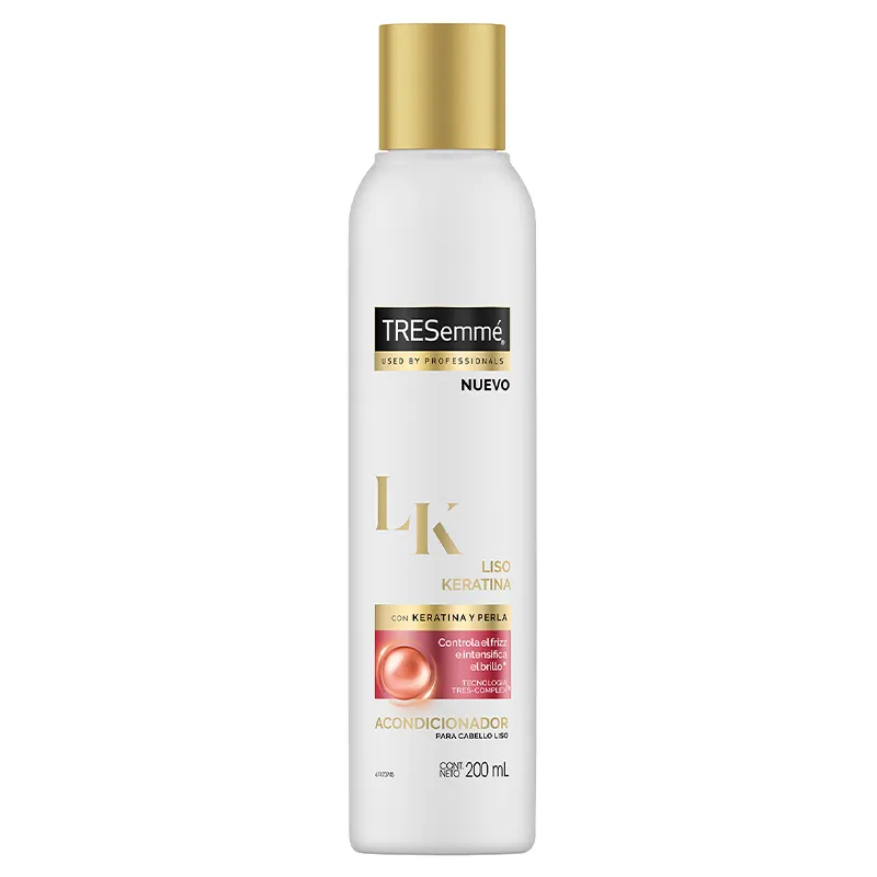 Acondicionador Liso Keratina TRESemmé - Cont. 200 mL