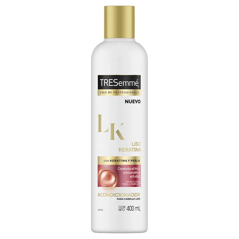 Acondicionador Liso Keratina TRESemmé - Cont. neto 400 mL