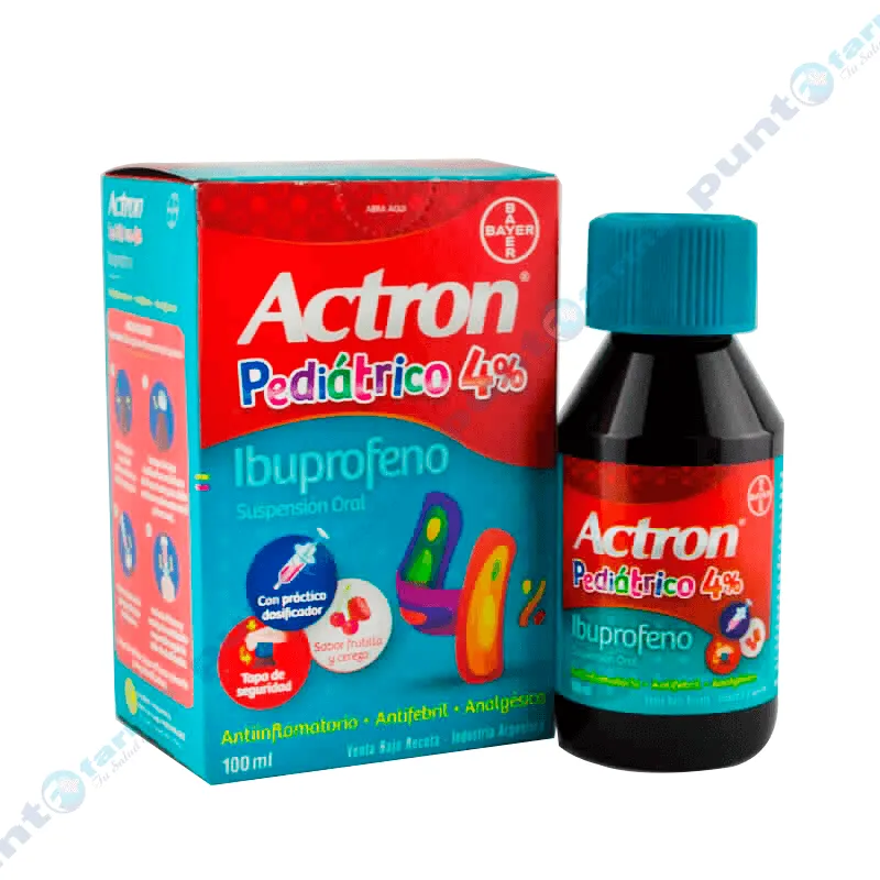 Actron Pediátrico 4% Ibuprofeno - 100 mL.