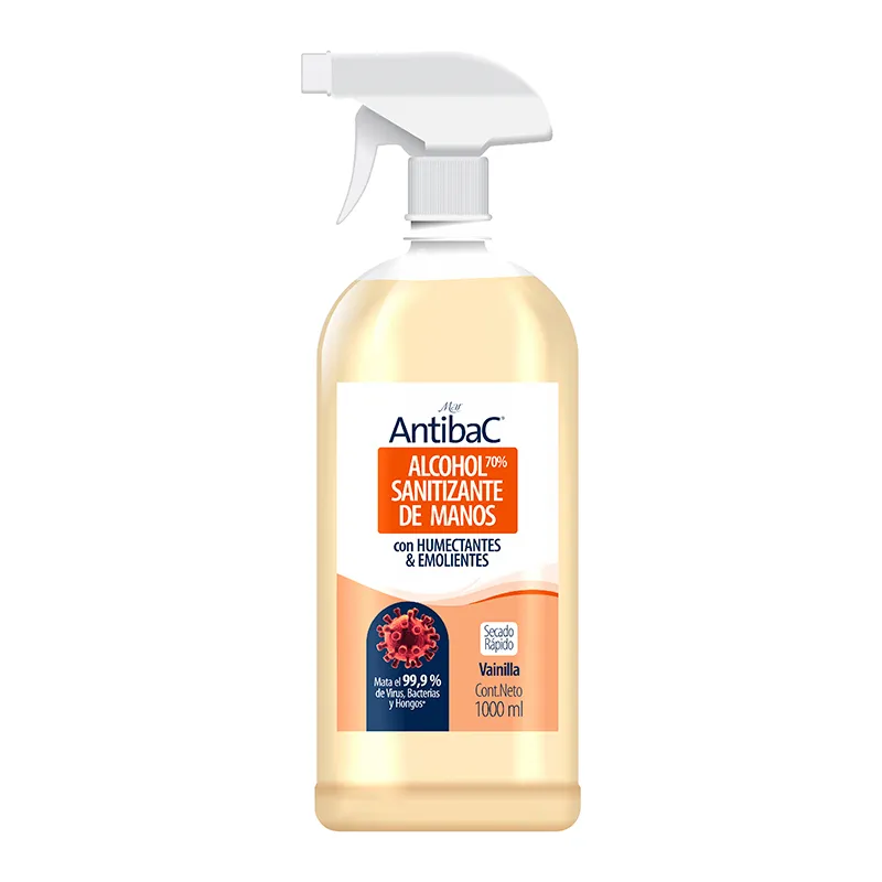 Alcohol Sanitizante De Manos Vainilla Mar Antibac - 1000 mL.
