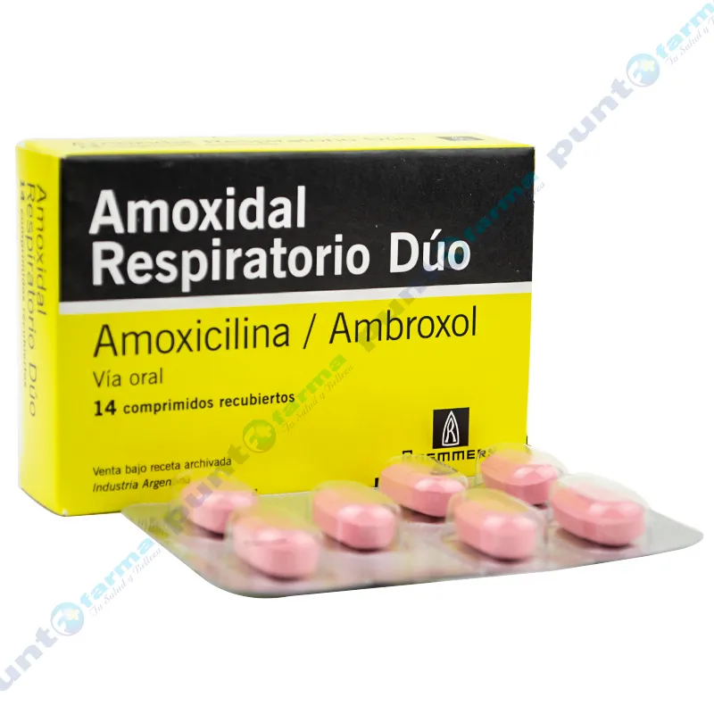 Amoxidal Respiratorio Dúo - 14 comprimidos recubiertos