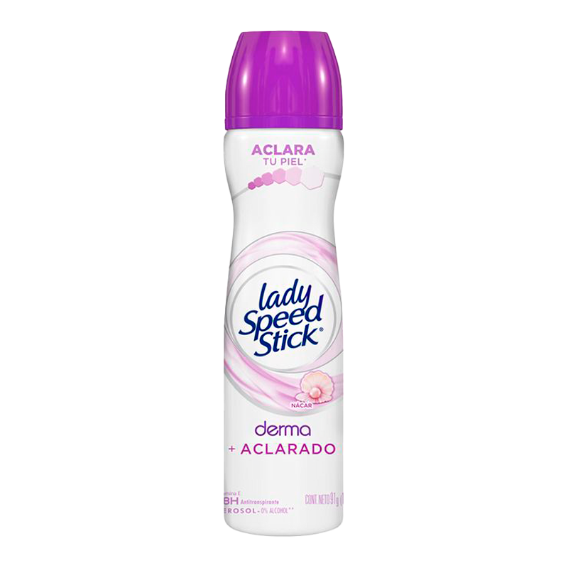 Antitranspirante Aerosol Derma+Aclarado Lady Speed Stick- 150 mL