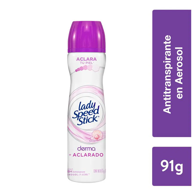 Image miniatura de Antitranspirante-Aerosol-Derma-Aclarado-Lady-Speed-Stick-150-mL-44883.webp