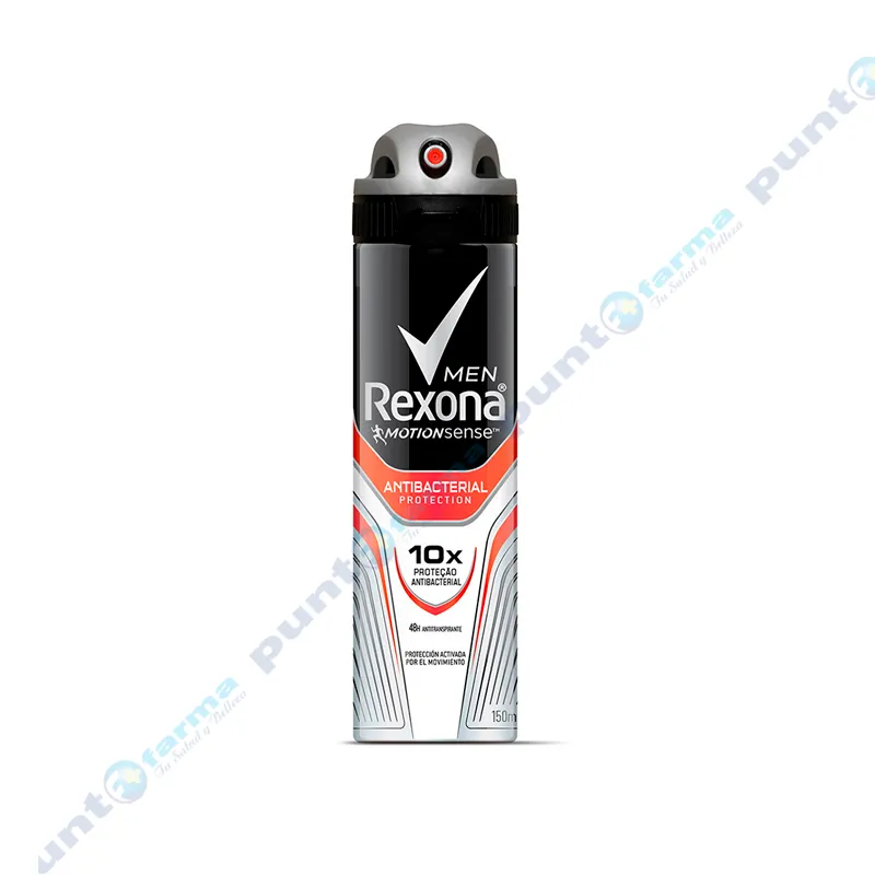 Antitranspirante Antibacterial Protection Rexona Men - 150mL.