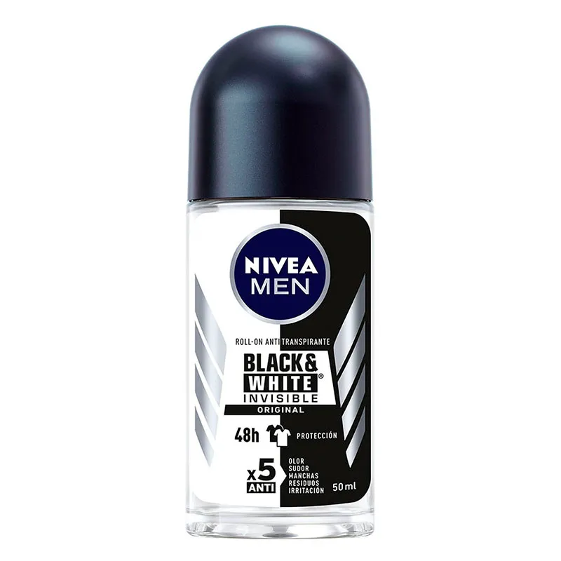 Antitranspirante Invisible Black & White Nivea Men - 50mL