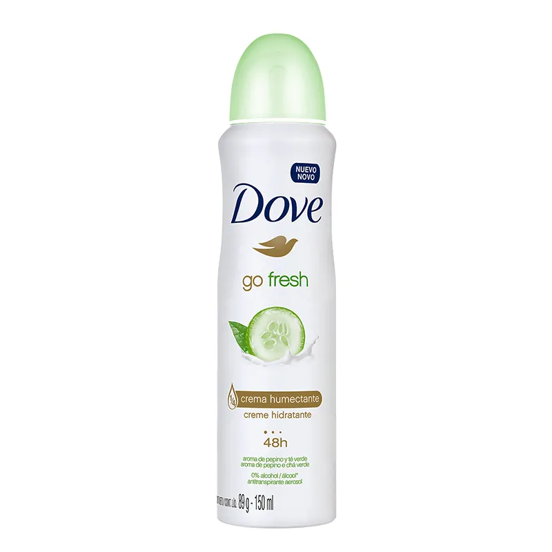 Antitranspirante Pepino y Té Verde Go Fresh Dove - 150 mL