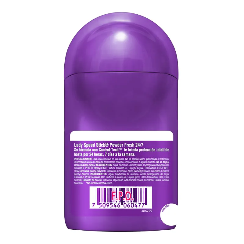 Image miniatura de Antitranspirante-Roll-On-24-7-Powder-Fresh-Lady-Speed-Stick-50-mL-44873.webp