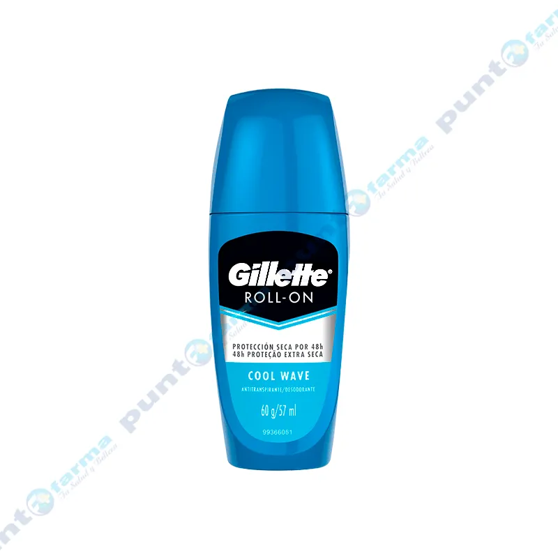 Antitranspirante Roll On Cool Wave Gillette - 60 Gr.