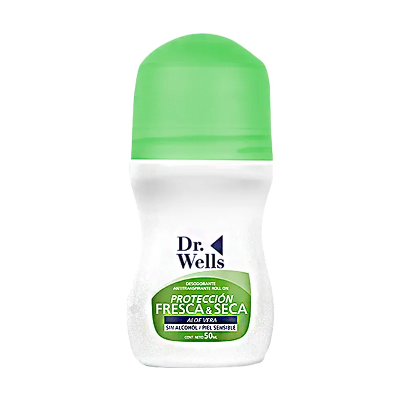 Antitranspirante Roll On Fresca y Seca Aloe Vera Dr Wells Pet - 50mL