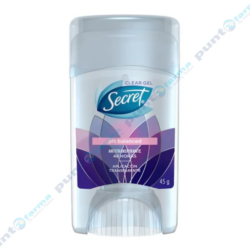 Antitranspirante Secret Clear Gel Ph Balanced - 45 gr.