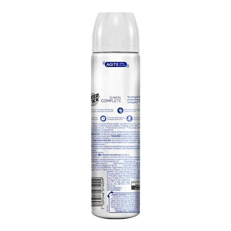 Image miniatura de Antitranspirante-en-Aerosol-Speed-Stick-Clinical-150-mL-44904.webp