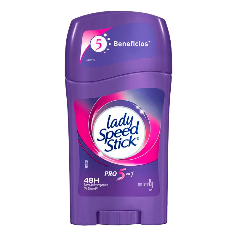 Antitranspirante en Barra Lady Speed Stick Pro 5en1 - 45 gr