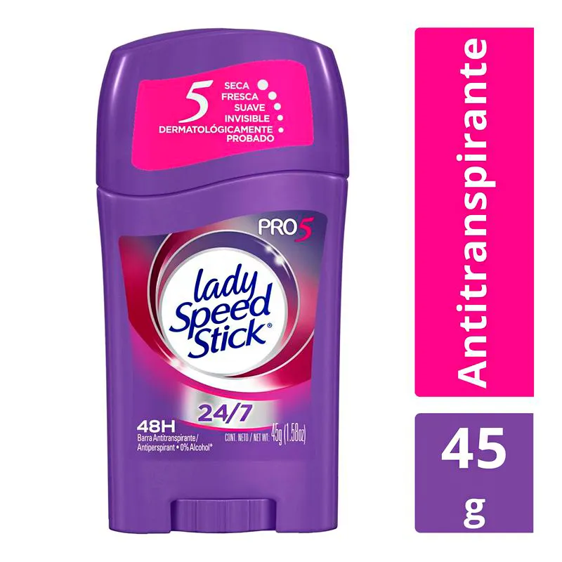 Image miniatura de Antitranspirante-en-Barra-Lady-Speed-Stick-Pro-5en1-45-gr-44799.webp