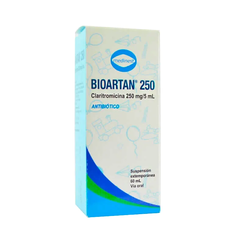 BIOARTAN® 250 Claritromicina 250 mg/5 ml- Suspensión 60 ml