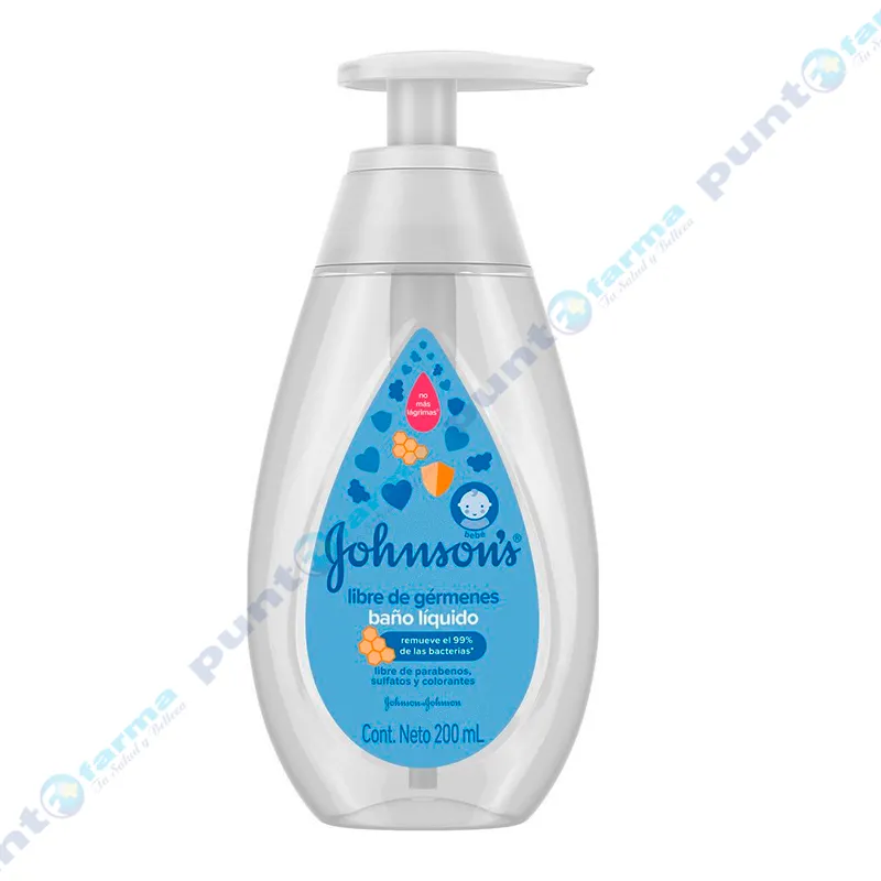 Baño líquido libre de gérmenes Johnson's - 200 mL
