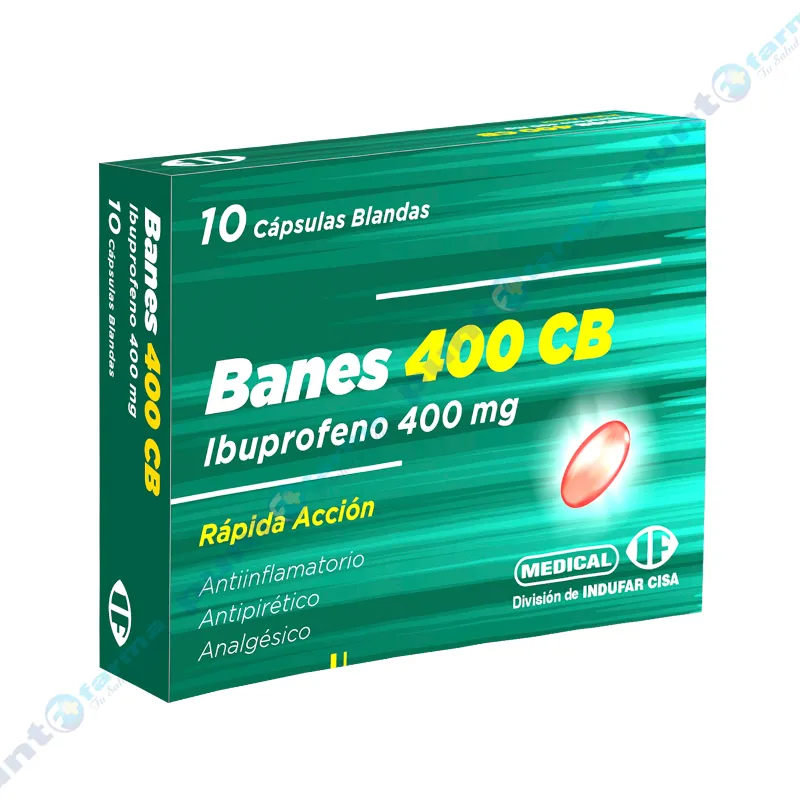 Banes Ibuprofeno 400 mg - 10 comprimidos de Cápsulas blandas