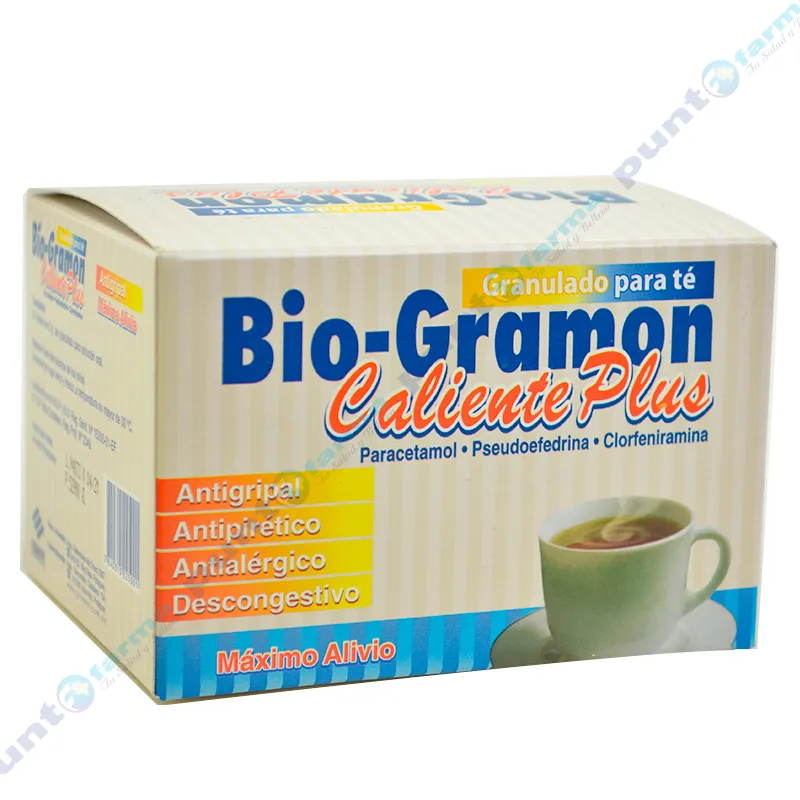 Bio-Gramon Caliente Plus - Granulado p/ Té Cont. 20 sobres