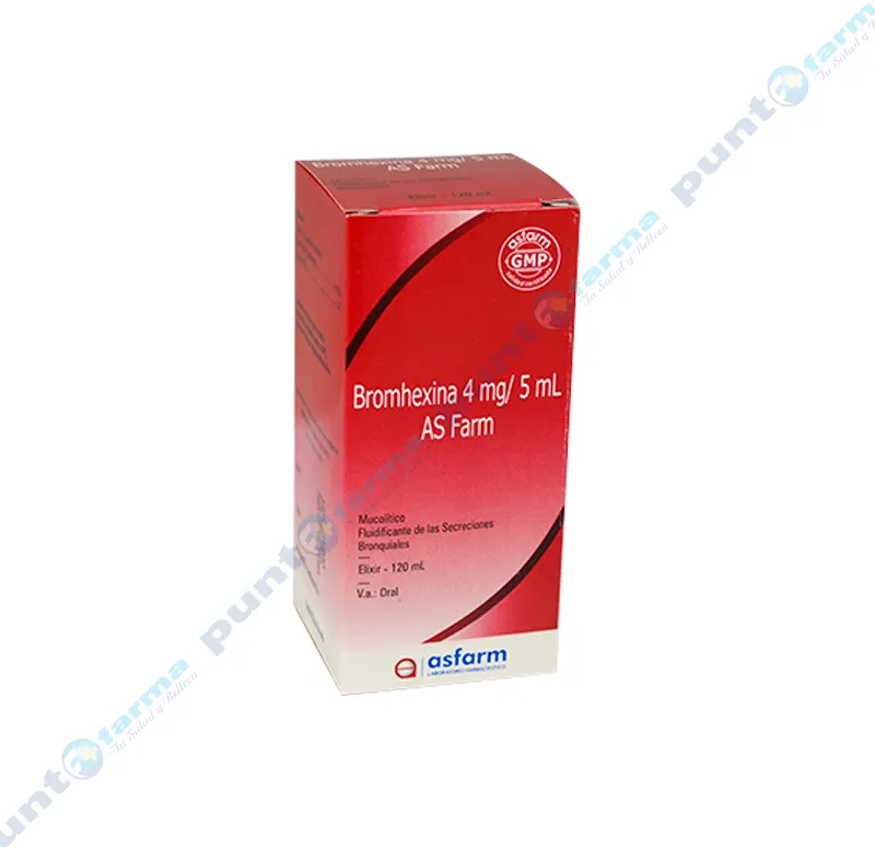 Bromhexina 4 mg/5 mL - Jarabe de 120 mL