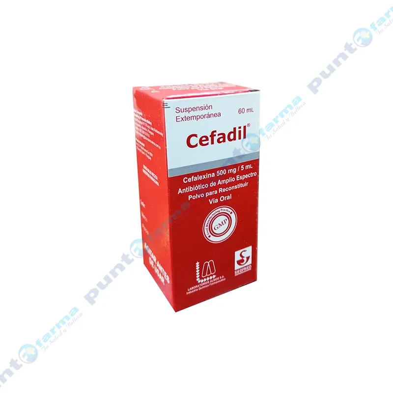 Cefadil Cefalexina 500 mg/5 mL - Cont. 60 mL