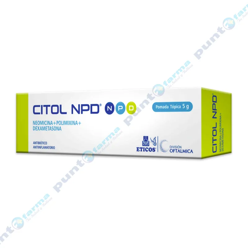 Citol Neomicina + Polimixina y Dexametasona Pomo - 5 gr
