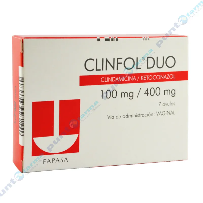 Clinfol Dúo Clindamicina - Caja de 7 óvulos