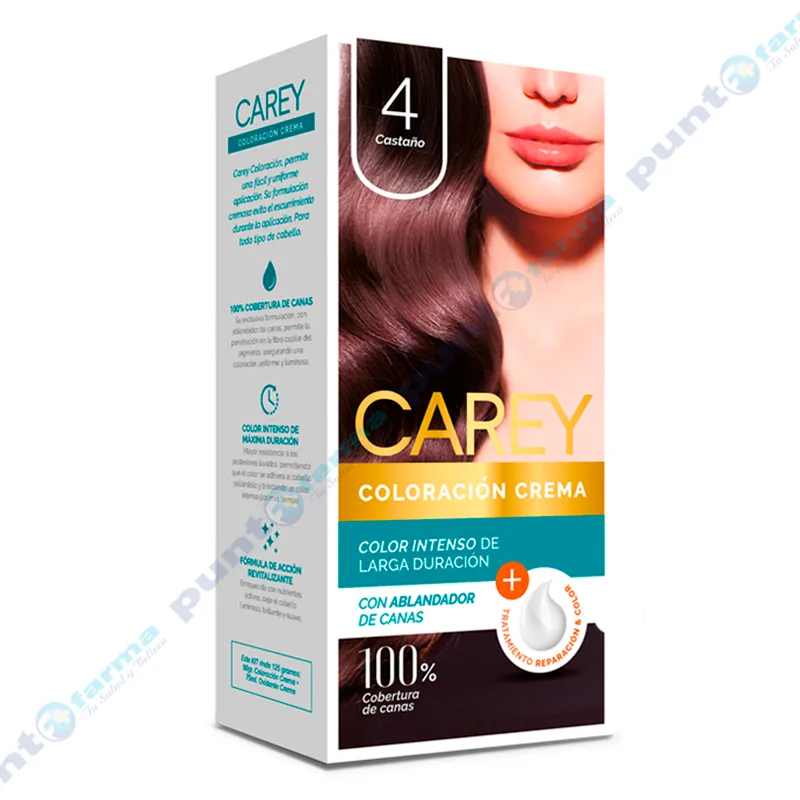 Coloración Crema Castaño Nro 4 Carey