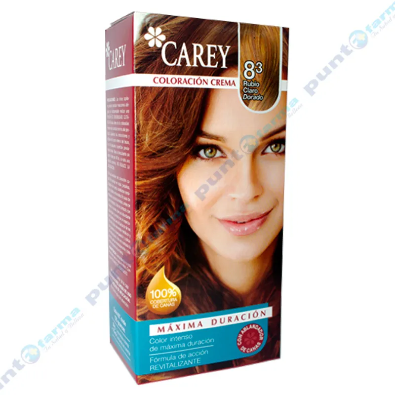 Coloración Crema Rubio Claro Dorado Nro 8.3 Carey