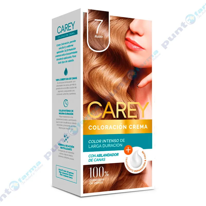 Coloración Crema Rubio Nro 7 Carey