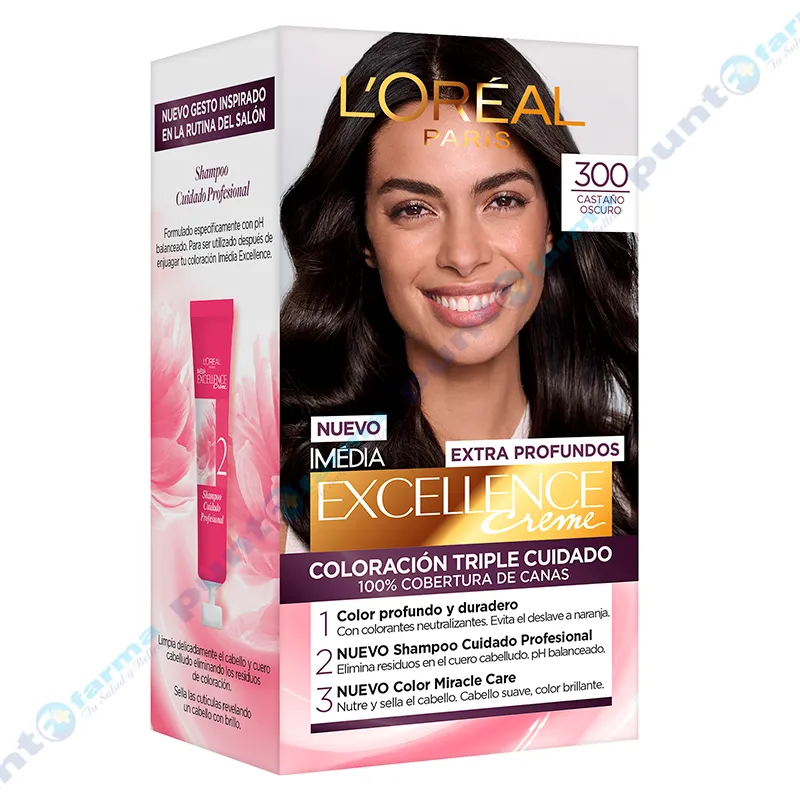 Coloración Excellence Creme Nro 300 Loréal Paris
