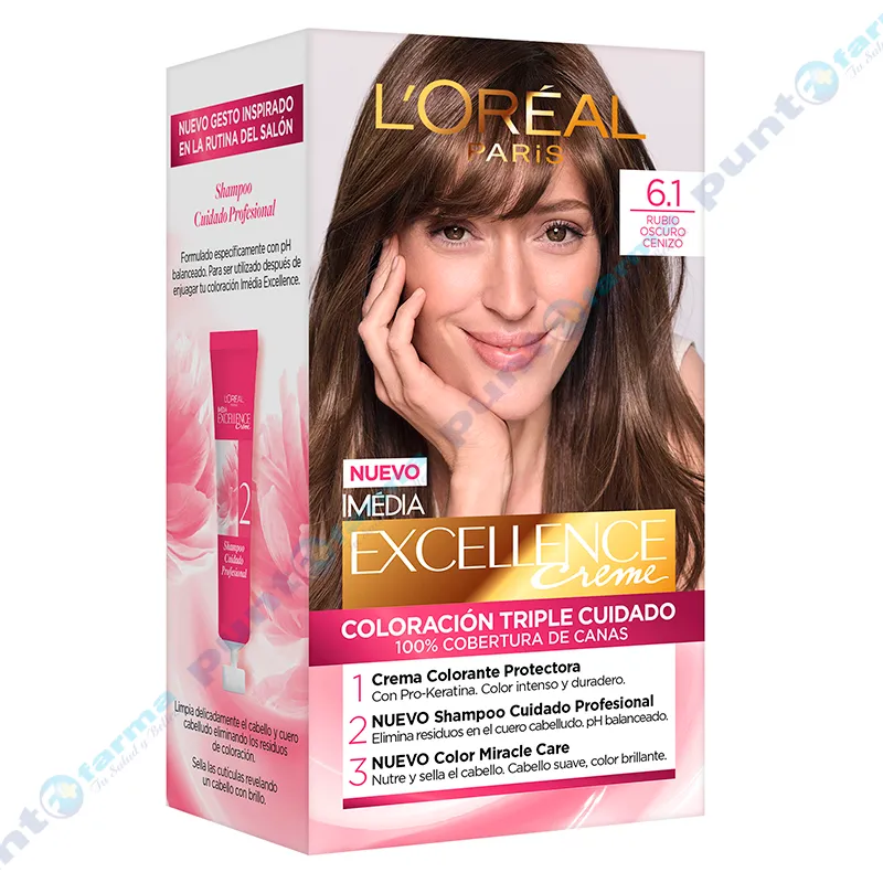 Coloración Excellence Creme Nro 6.1 L´oréal Paris