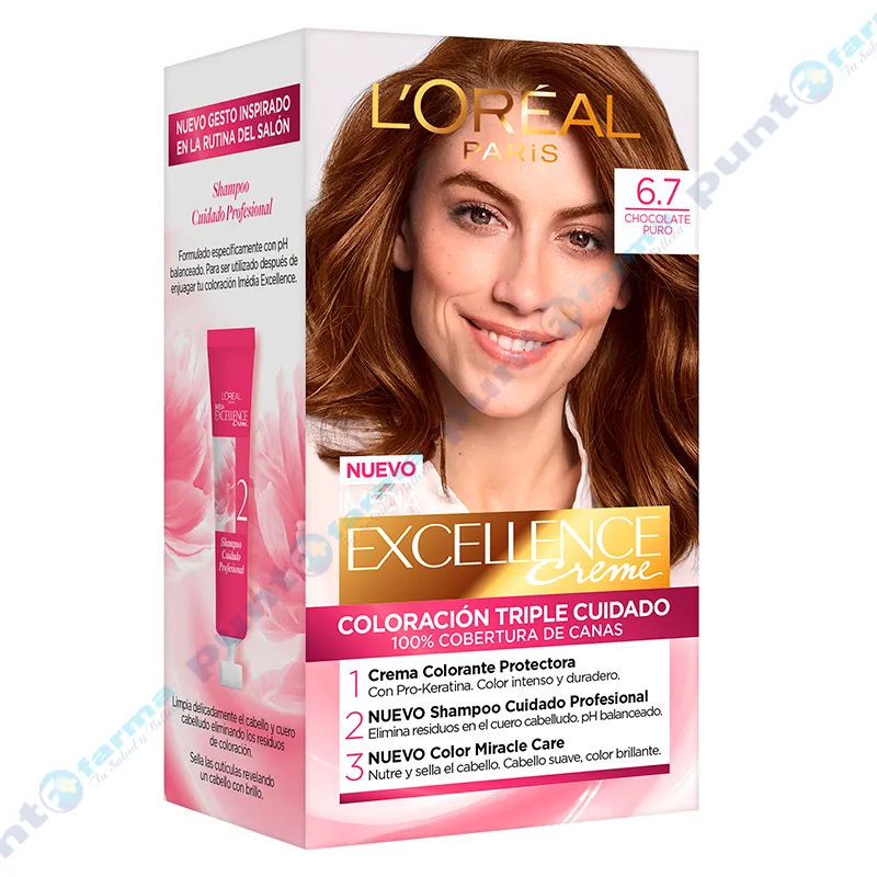 Coloración Excellence Creme Nro 6.7 L´oréal Paris