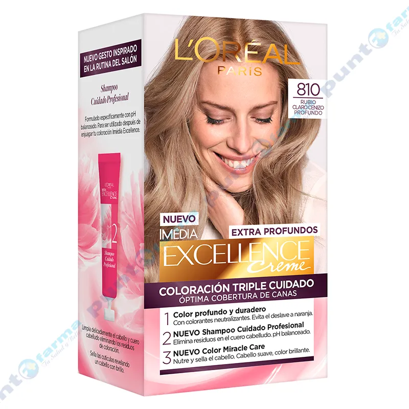 Coloración Excellence Creme Nro 810 L´oréal Paris