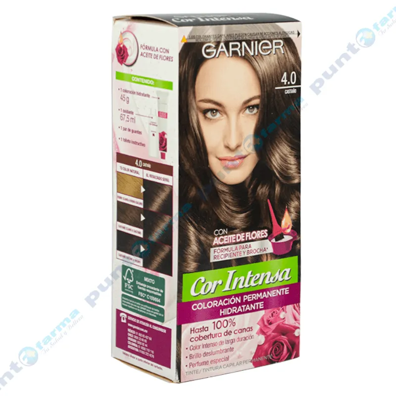 Crema Color Garnier Cor Intensa 4.0 Castaño