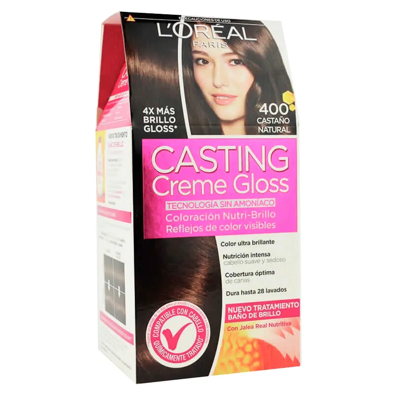 Crema Color L´oreal Paris Casting Creme Gloss 400 Castaño Natural